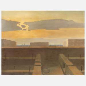 Arne Hüthel, Blick von Lößnig ins Umland