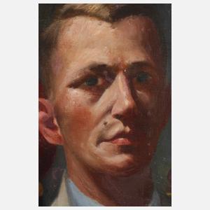 Walther Meinig, Selbstbildnis mit Kindern