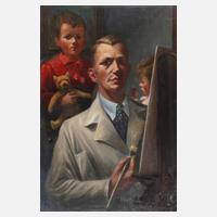 Walther Meinig, Selbstbildnis mit Kindern111