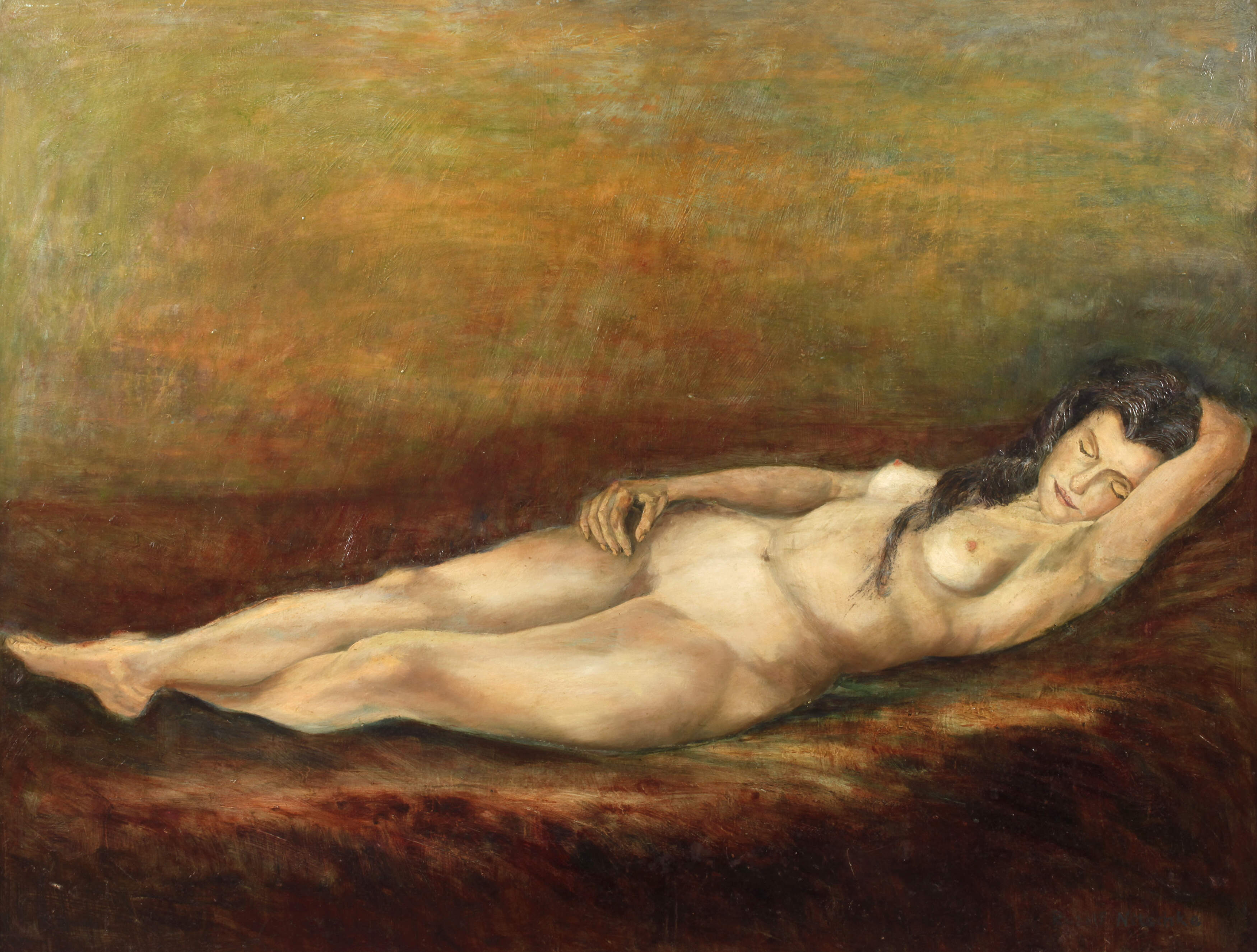 Rudolf Nitschke, Ruhender Damenakt