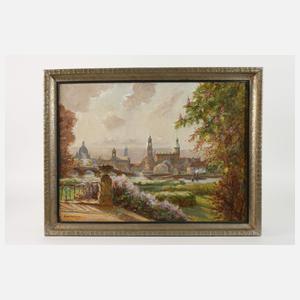 Rudolf Poeschmann, "Dresden vom Palaisgarten"