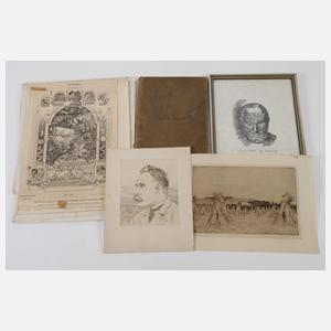 Walter Zeising, Graphikkonvolut und Beigaben