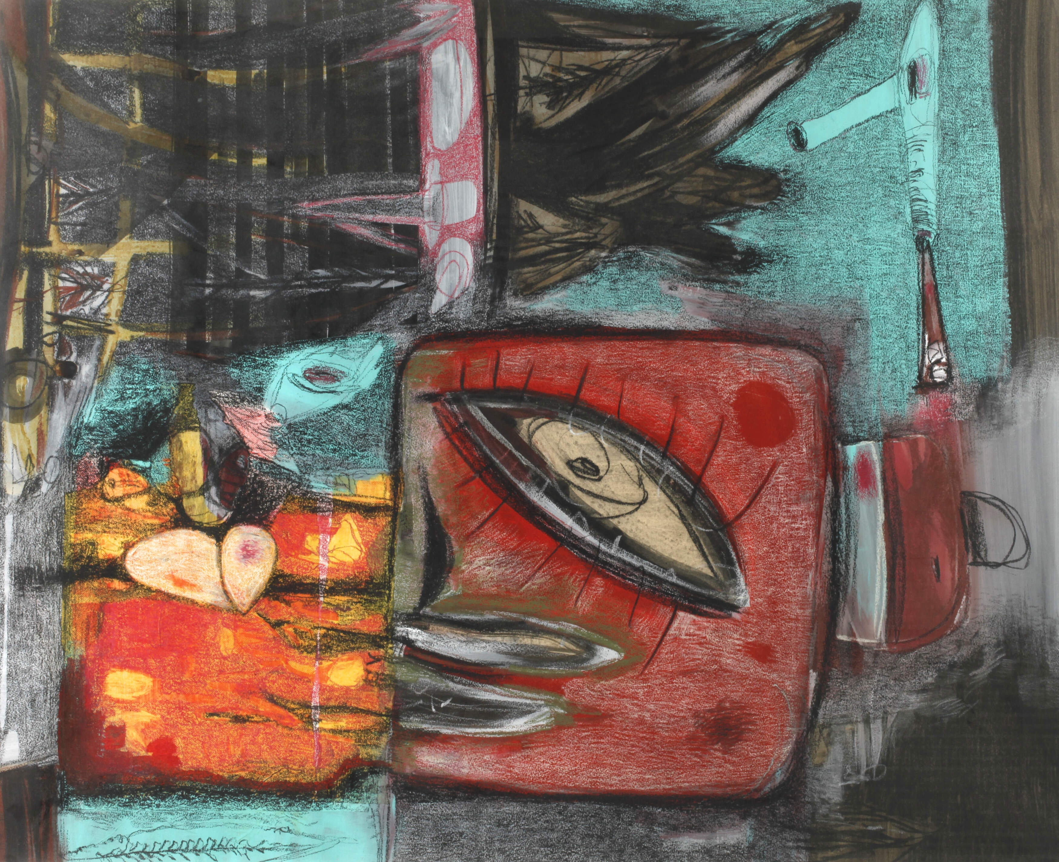 Wolfgang Henne, Komposition mit Auge