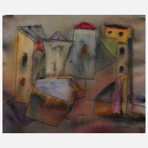 Albert Hennig, Abstrakte Häuser