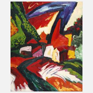 T. M. Rotschönberg, attr., Expressive Landschaft