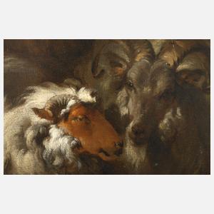 Nicolaes von Berchem, Ein Hirte mit seiner Herde