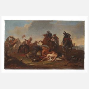 Jakob von Huchtenburg, attr., Schlachtenszene