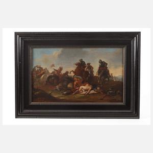 Jakob von Huchtenburg, attr., Schlachtenszene