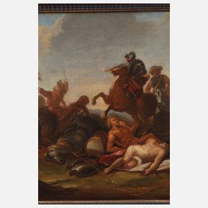 Jakob von Huchtenburg, attr., Schlachtenszene