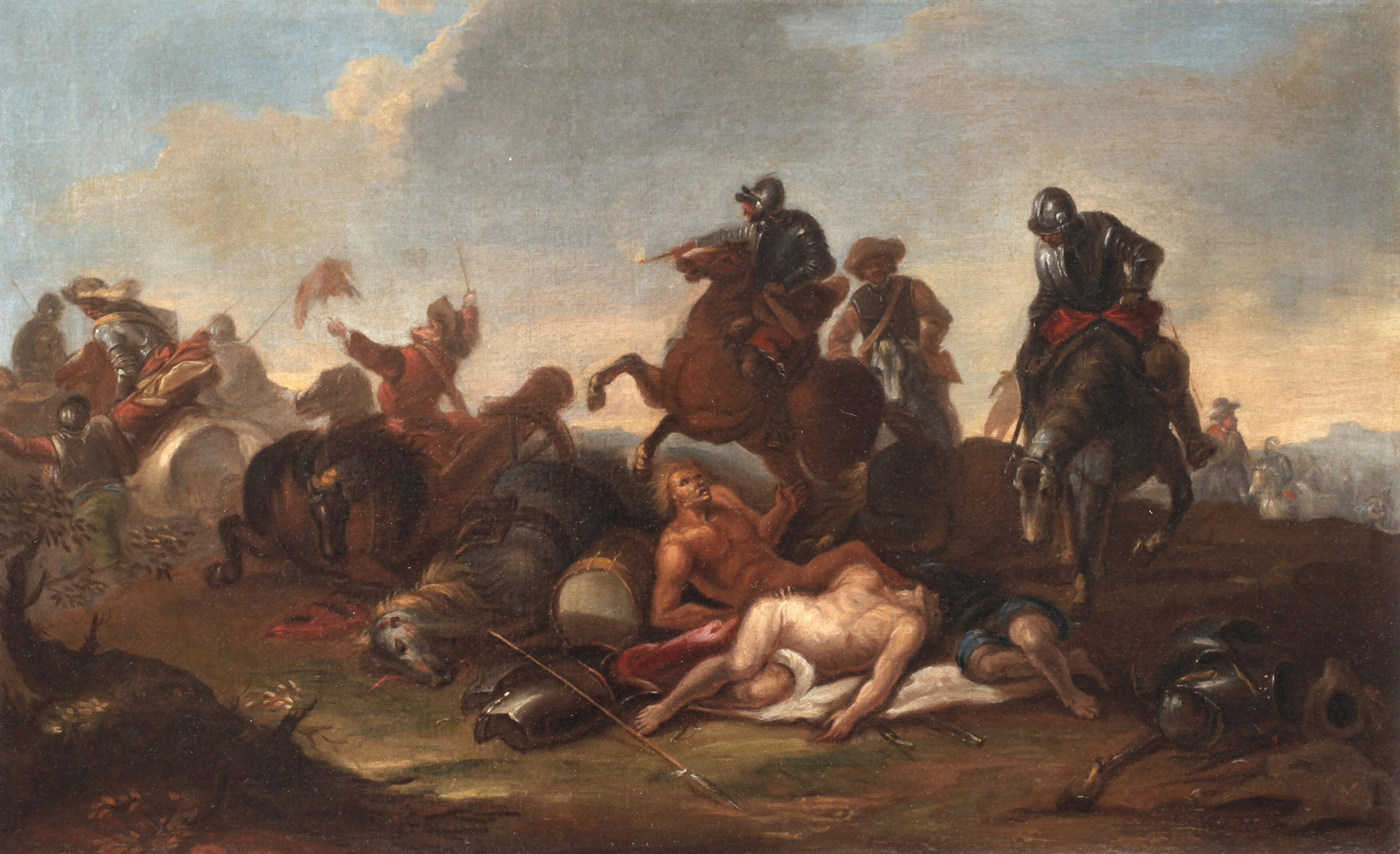 Jakob von Huchtenburg, attr., Schlachtenszene