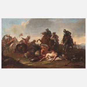 Jakob von Huchtenburg, attr., Schlachtenszene