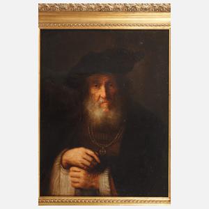 "Bildnis eines alten Mannes" nach Rembrandt van Rijn