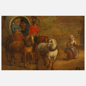 Mathys Schoevaerdts, Gesellschaft vor antiken Ruinen