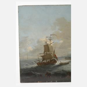 Segelschiffe an der Küste