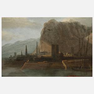 Segelschiffe an der Küste