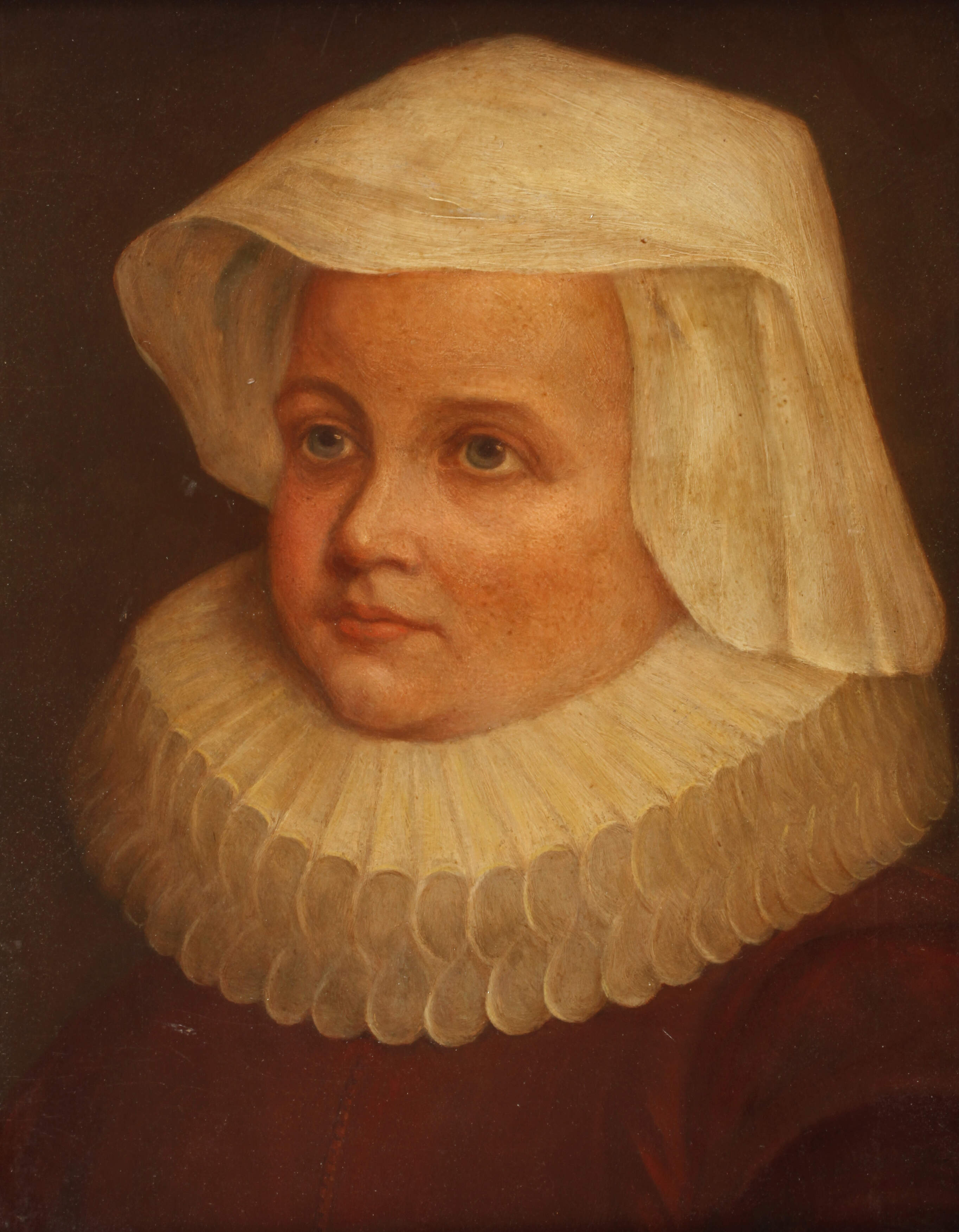 Mädchen mit Halskrause