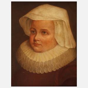 Mädchen mit Halskrause