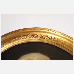 Ovales spätbarockes Herrenportrait