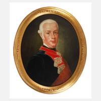 Ovales spätbarockes Herrenportrait111