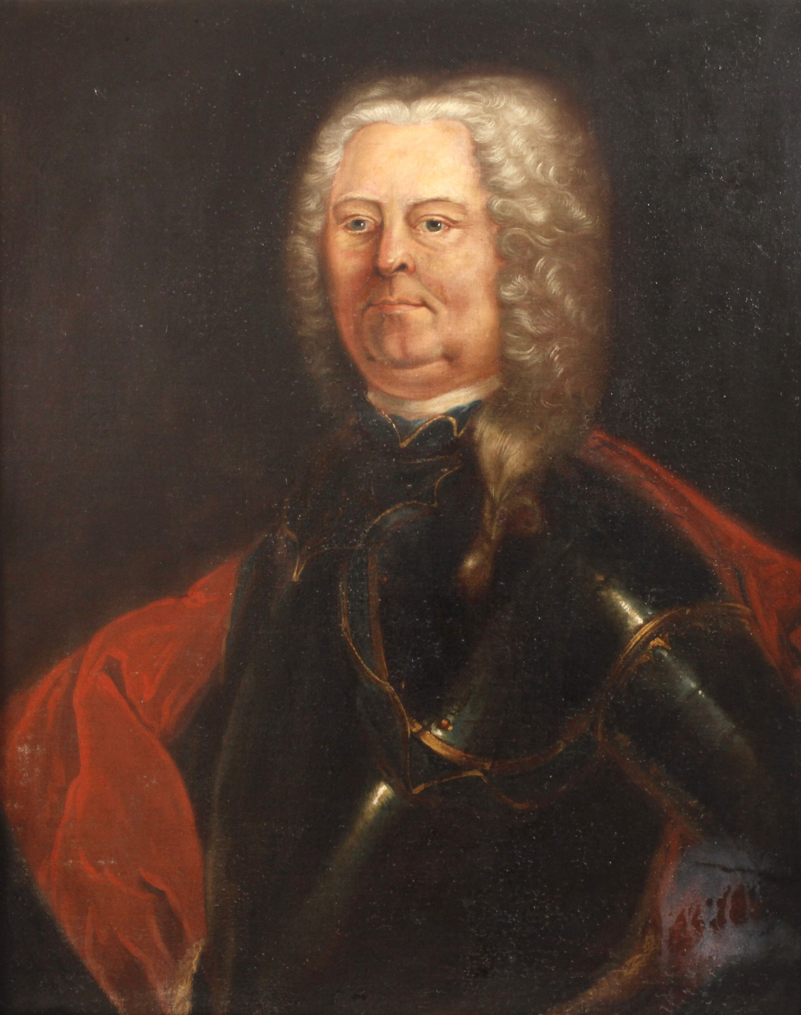 Barockes Portrait eines Adligen in Rüstung