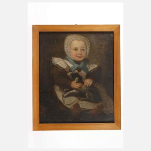 Kinderportrait mit Schoßhund