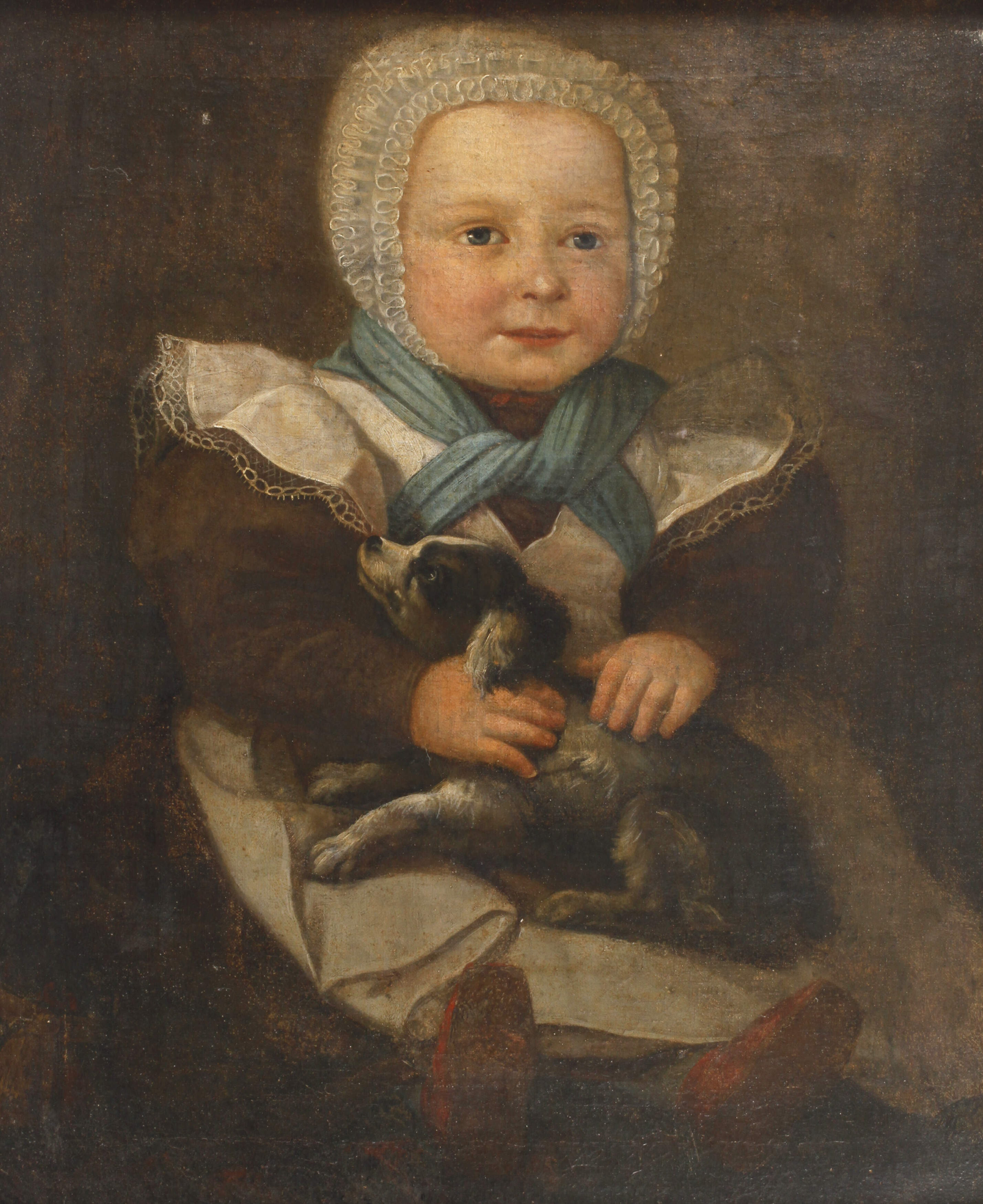 Kinderportrait mit Schoßhund