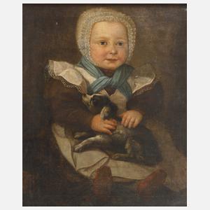 Kinderportrait mit Schoßhund