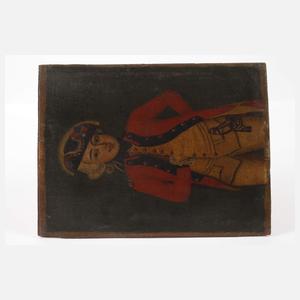 Jüngling in herrschaftlicher spätbarocker Robe