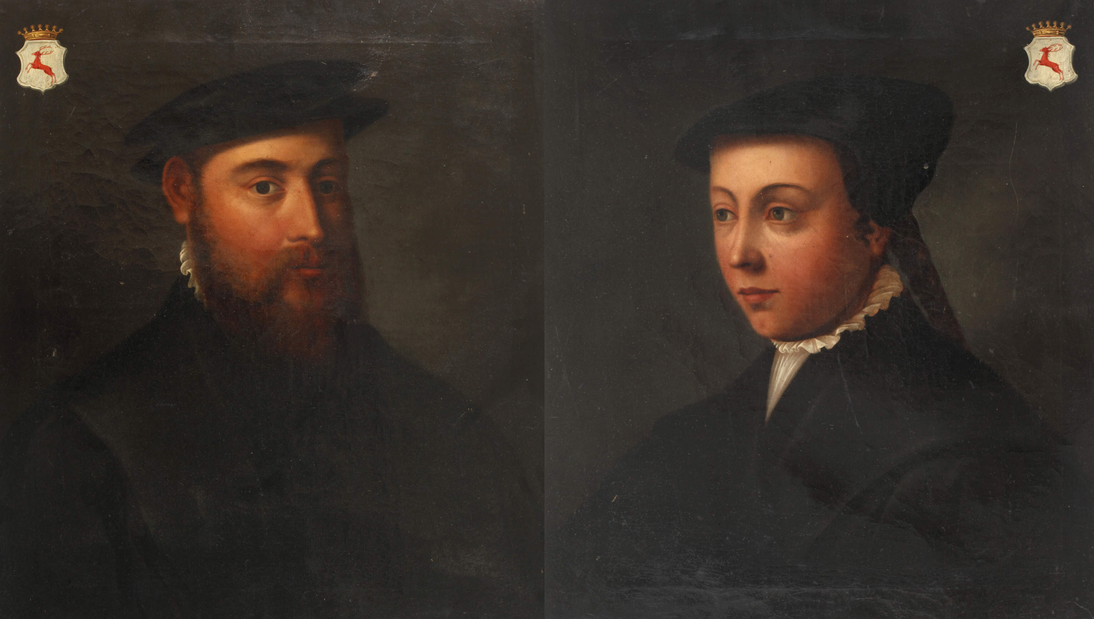 Portraits Wolf Adam & Ursula Sophia von Hirschberg