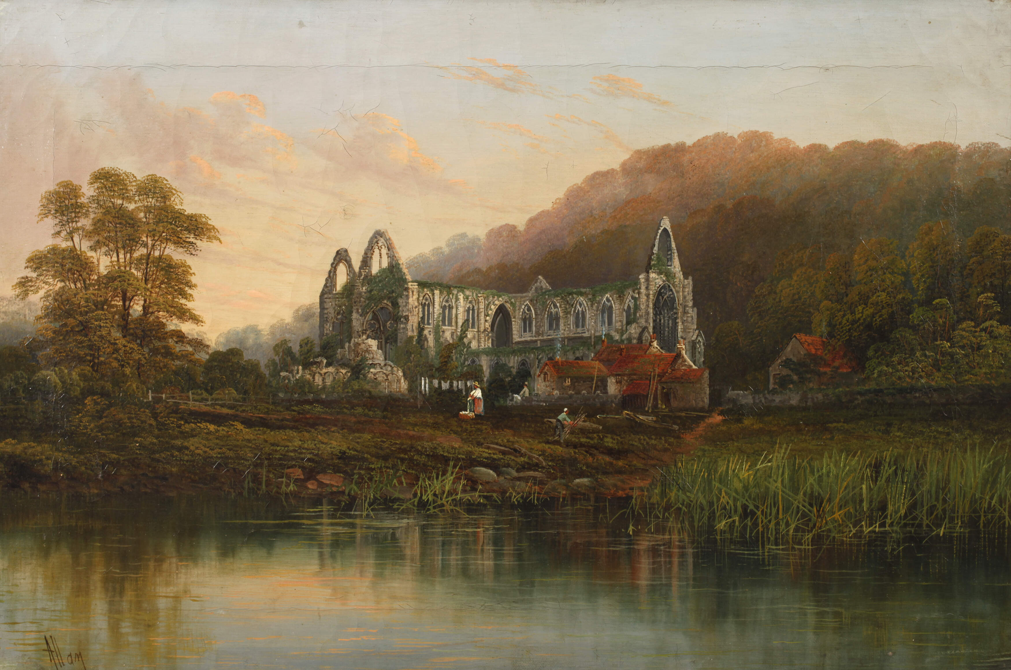 Robert Weir Allan, attr., Klosterruine Tintern Abbey