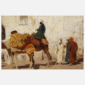 Edmund Berninger, Straßenszene in Kairo