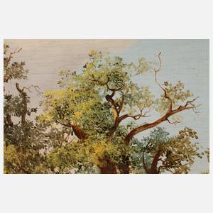 Joseph Brunner, Laubwald mit Weiher