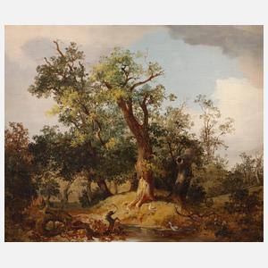 Joseph Brunner, Laubwald mit Weiher