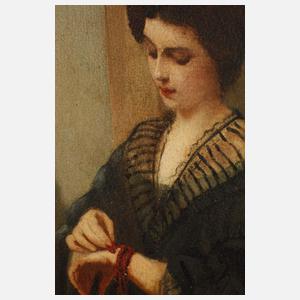 Eduard Charlemont, attr., Dame am Fenster