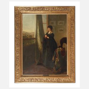 Eduard Charlemont, attr., Dame am Fenster