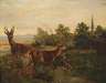 M. Doelle, Rehe vor Dorf