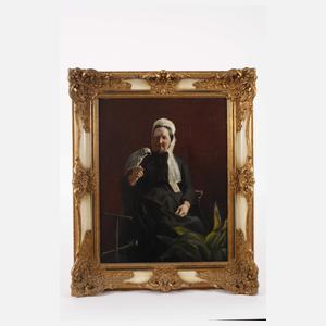 Felix von Ende, Dame mit Graupapagei
