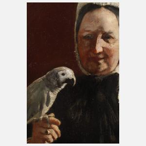 Felix von Ende, Dame mit Graupapagei