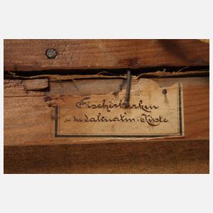 Georg Fischhof, attr., Fischerbarken an der Küste