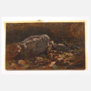 Anton Hansch, attr., Felsstudie