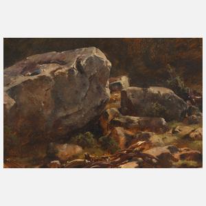 Anton Hansch, attr., Felsstudie