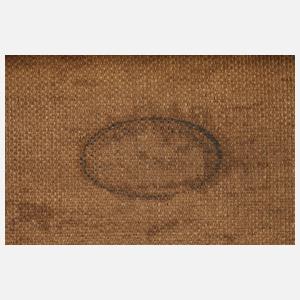 H. Hartung, Haus hinter blühenden Bäumen