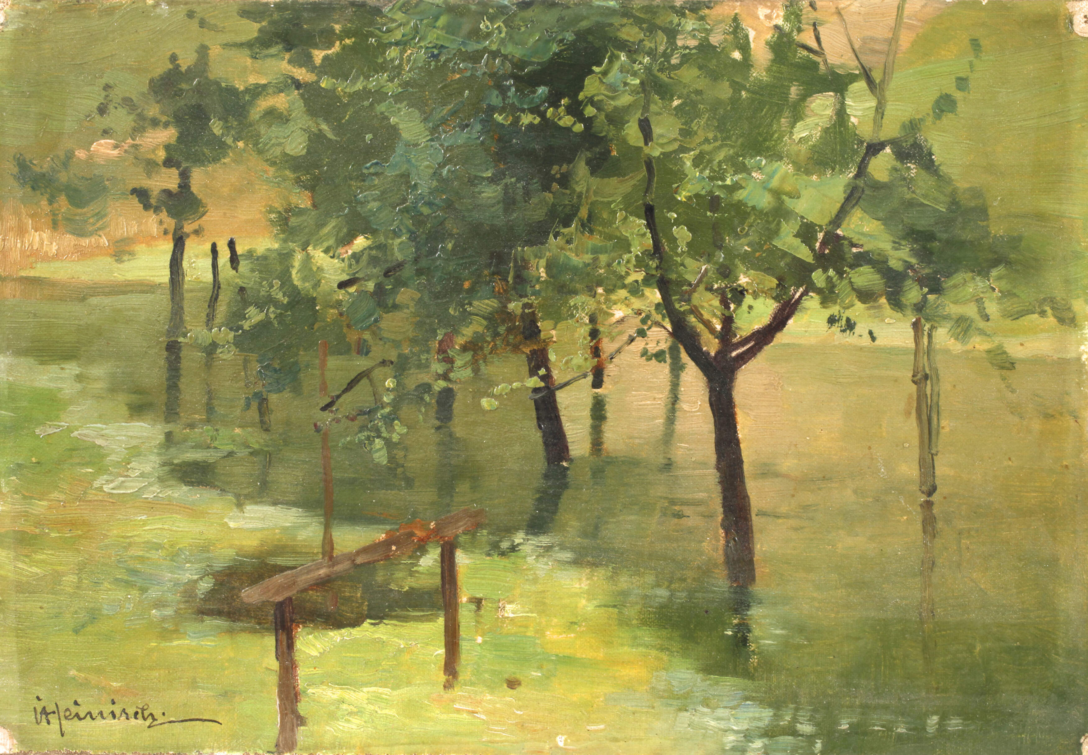 Carl Heinisch, Frühlingslandschaft