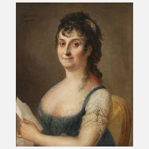 Johann Julius Heinsius, attr., Damenportrait