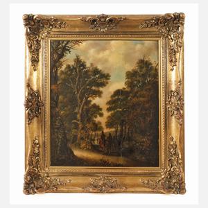 Jacob Hofstra, Landschaft mit Reitern