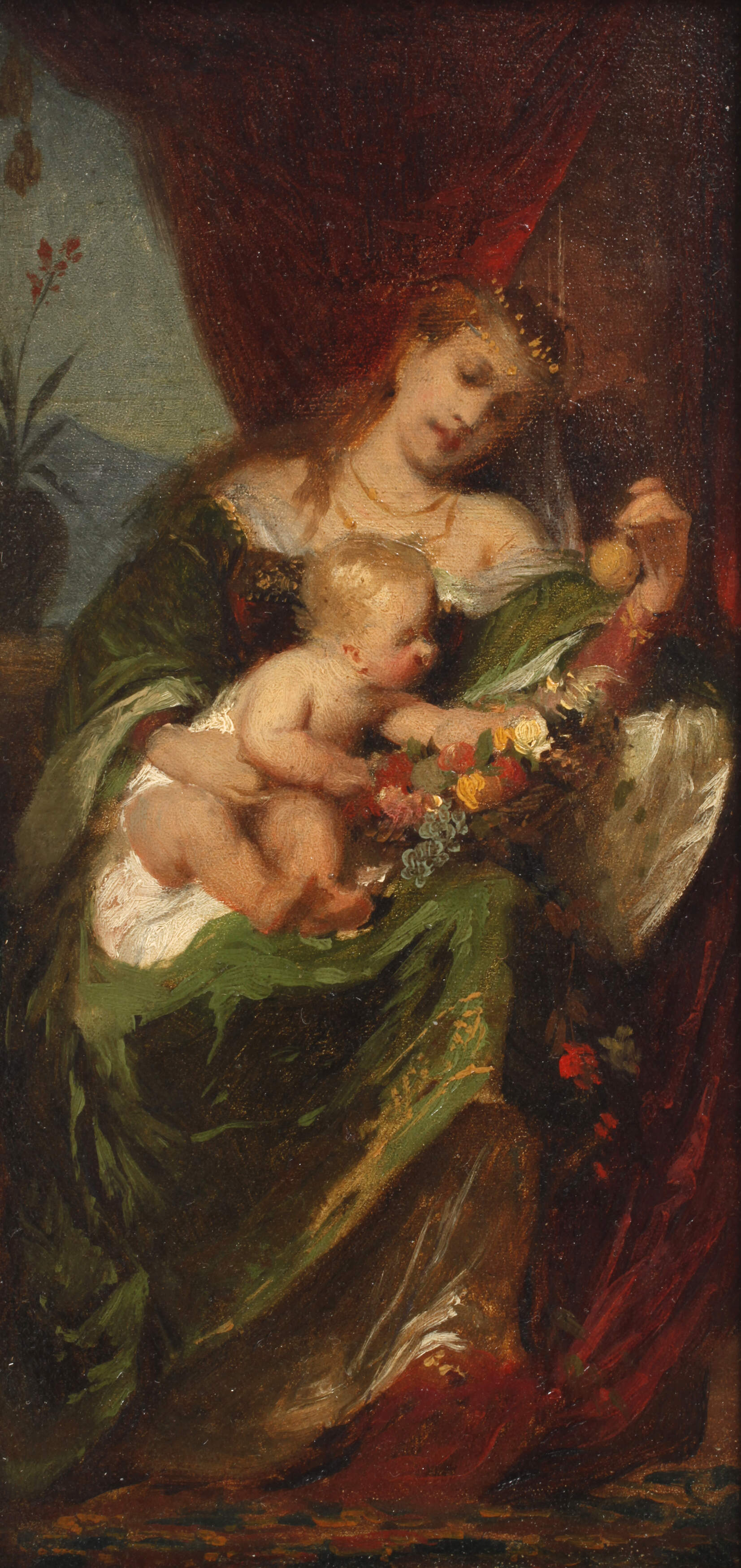 Eugen Klimsch, attr., Mutter mit Kind