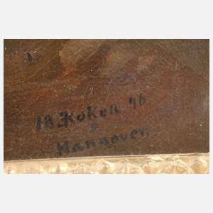 Edmund Koken, Romantische Landschaft mit See