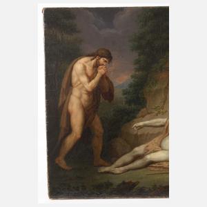 János Mihály Hesz, attr., Adam & Eva betrauern Abel