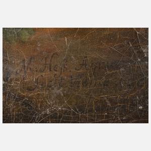 János Mihály Hesz, attr., Adam & Eva betrauern Abel