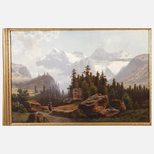 Theodor Nocken, attr., Alpenlandschaft
